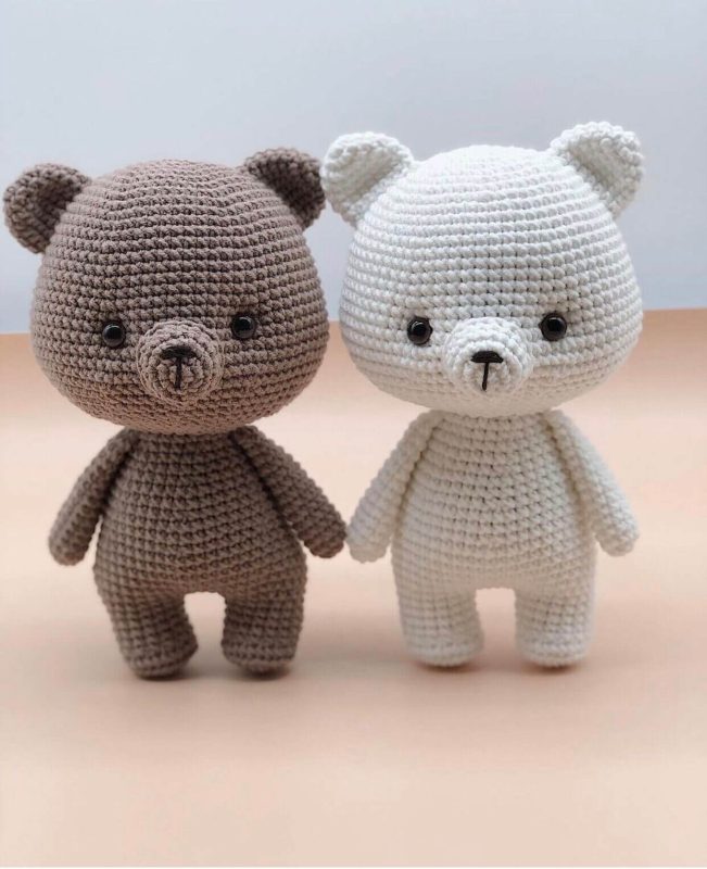 móc len gấu bông